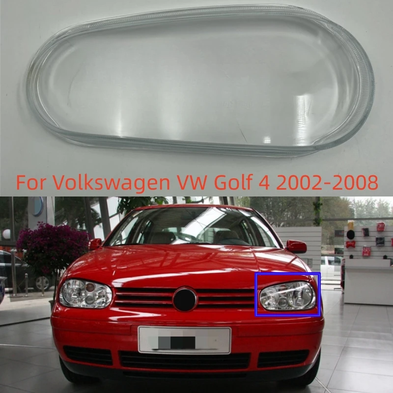 

Для Volkswagen VW Golf 4 2002-2008 автомобильные фары, прозрачный корпус, передние фары, корпус, стеклянная крышка лампы