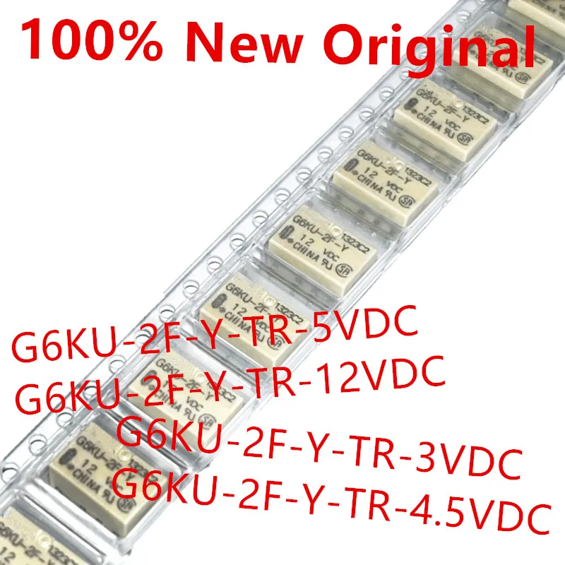 10piece  G6KU-2F-Y-5VDC 、G6KU-2F-Y-12VDC 、G6KU-2F-Y-3VDC 、G6KU-2F-Y-4.5VDC  New small signal relay  G6KU-2F-Y-TR DC12   DC5