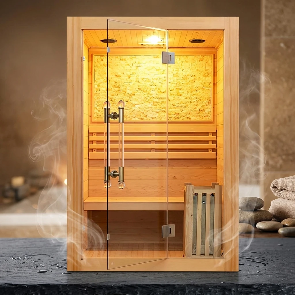 Hot Sale Traditional 2 Person Size Indoor Sauna Room Dry Steam Sauna Room With 4.5 kw Heater