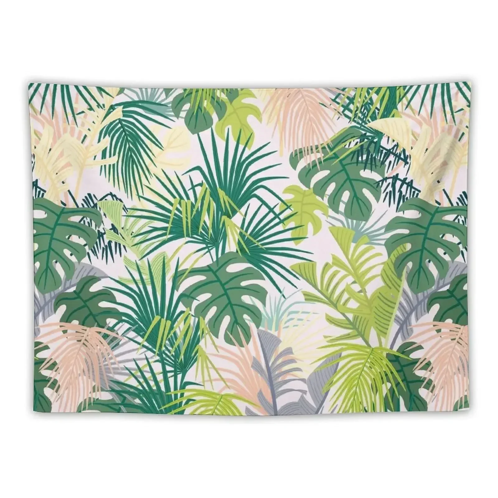 

pink jungle pattern Tapestry Custom Mushroom Tapestry