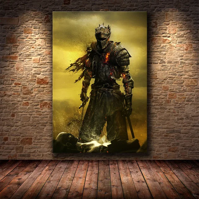 Classical Game Picture The Dark Souls 3 Canvas Painting Poster Decoration Home Wall Art Painting for Room Bedroom Decor Mural