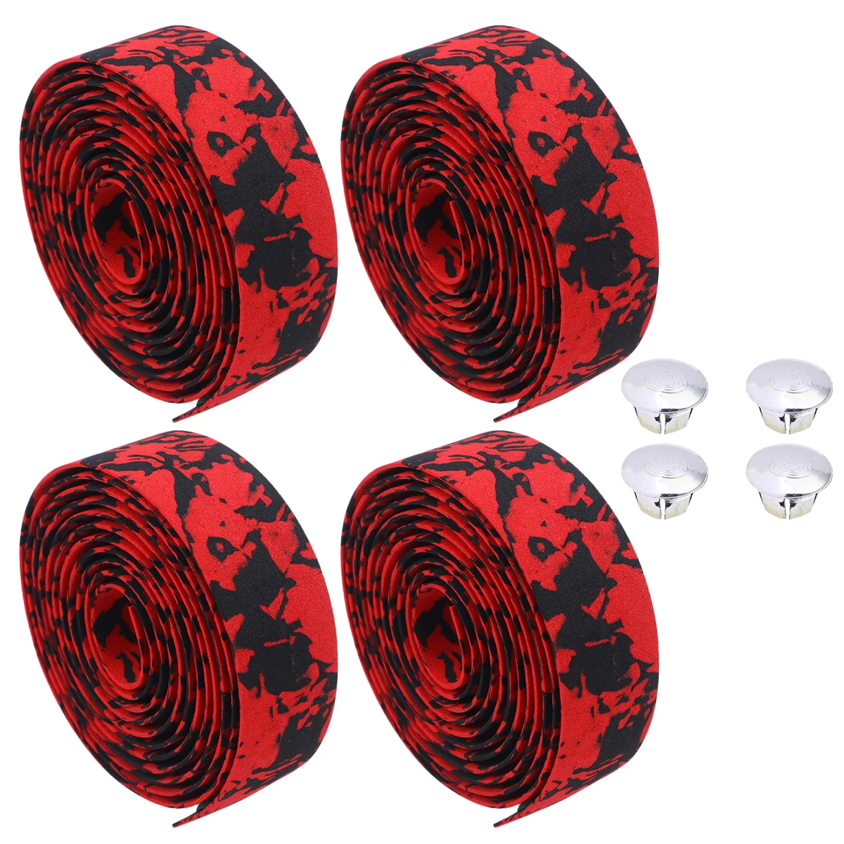 

2pcs Pu Handlebar Tape Mountain Bike Handlebar Grips Comfortable Lightweight Anti-Slip Bicycle Swathing Band Camouflage