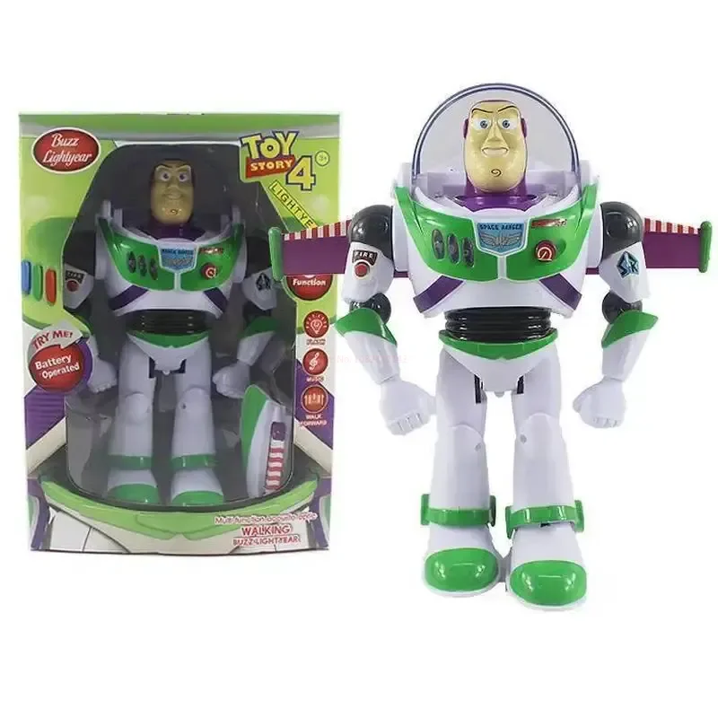 Hot Disney Toys Walk Story 4 Juguete Woody Buzz Lightyear Music/light With Wings Doll Action Figure Model Toy S03 Birthday Gifts