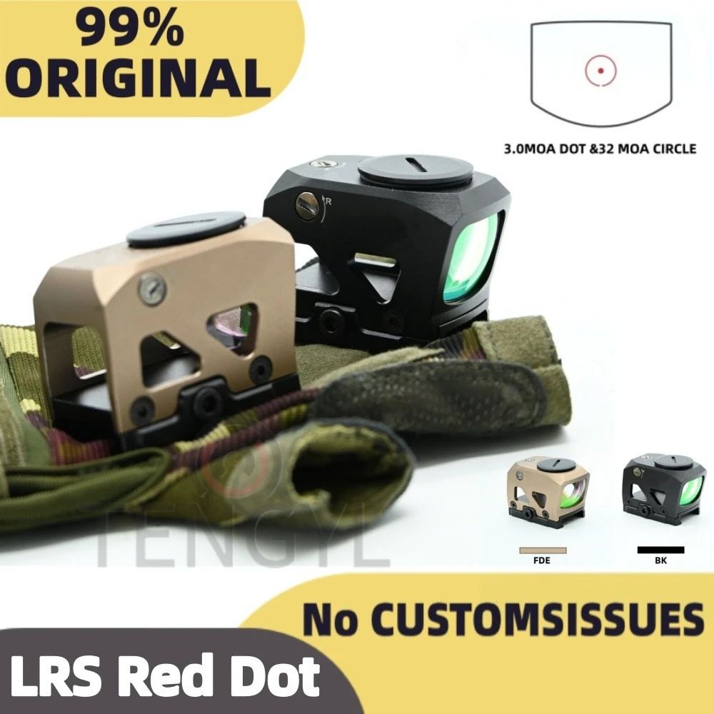 LRS Low Reflex Red Dot Sight FMC multi-coated laminated glass Picatinny Rail Adapter 20mm Rail Mount Hunting Airsoft Scope