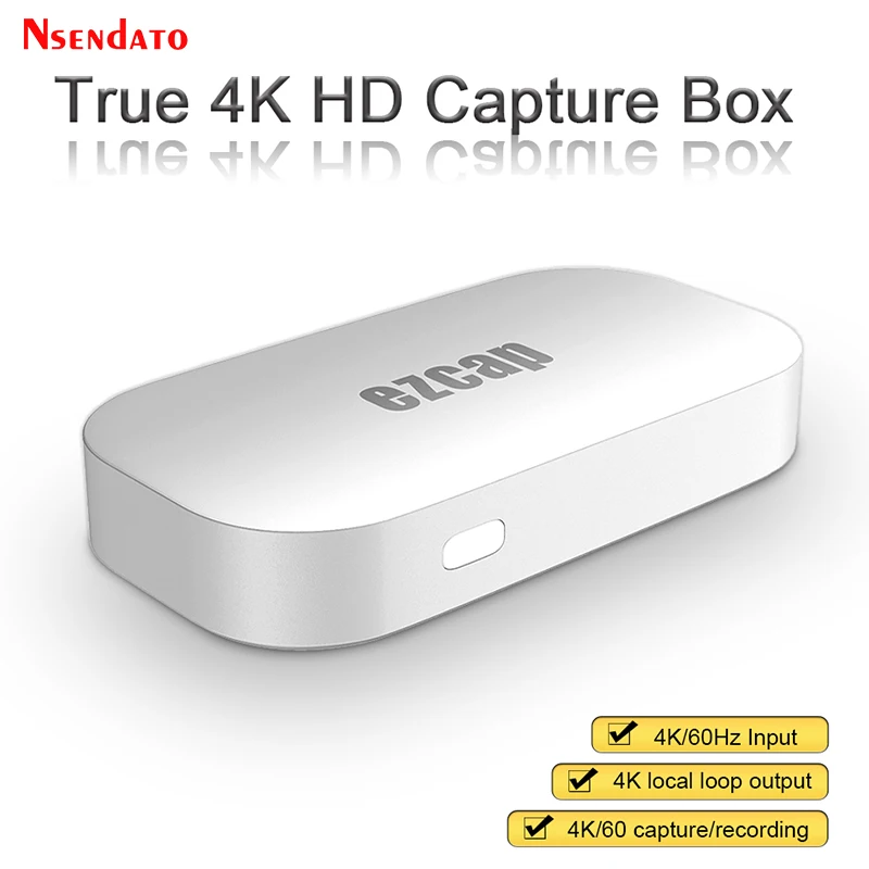 Ezcap382 GameLink Neo Pro 4K 60fps HDMI USB C HDR Game Video Capture Grabber Card Support VRR Pass-Through for Computer Xbox TV