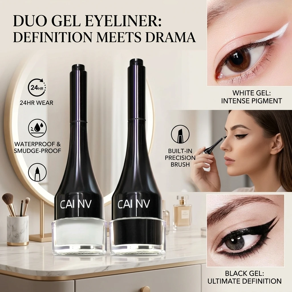 Matte Black Eyeliner Liquid Pen Lying Silkworm Pencil Brighten Corners of Eyes Ultra-thin Waterproof Pigment Cosplay Eyeshadow