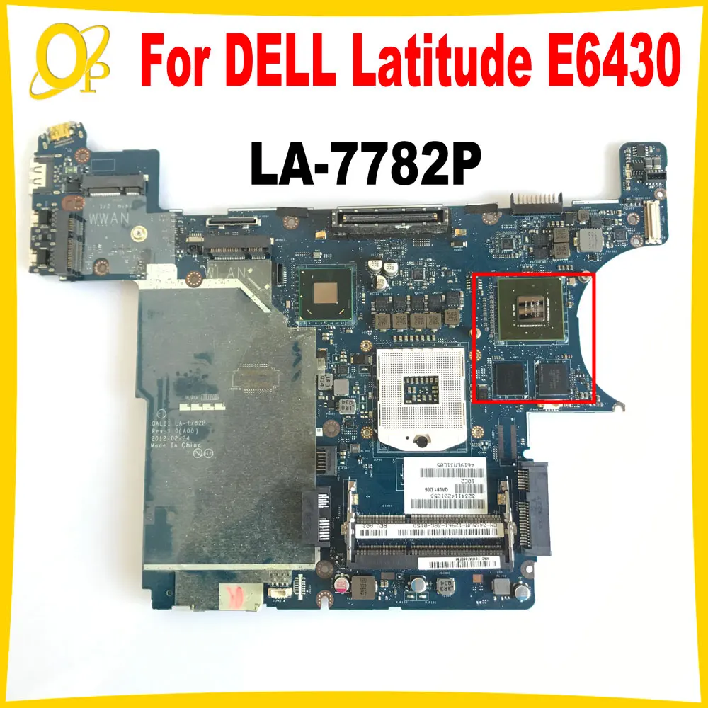 

LA-7782P Mainboard for DELL Latitude E6430 laptop motherboard CN-0465VM N13M-NS1-A1 SLJ8A DDR3 Fully tested