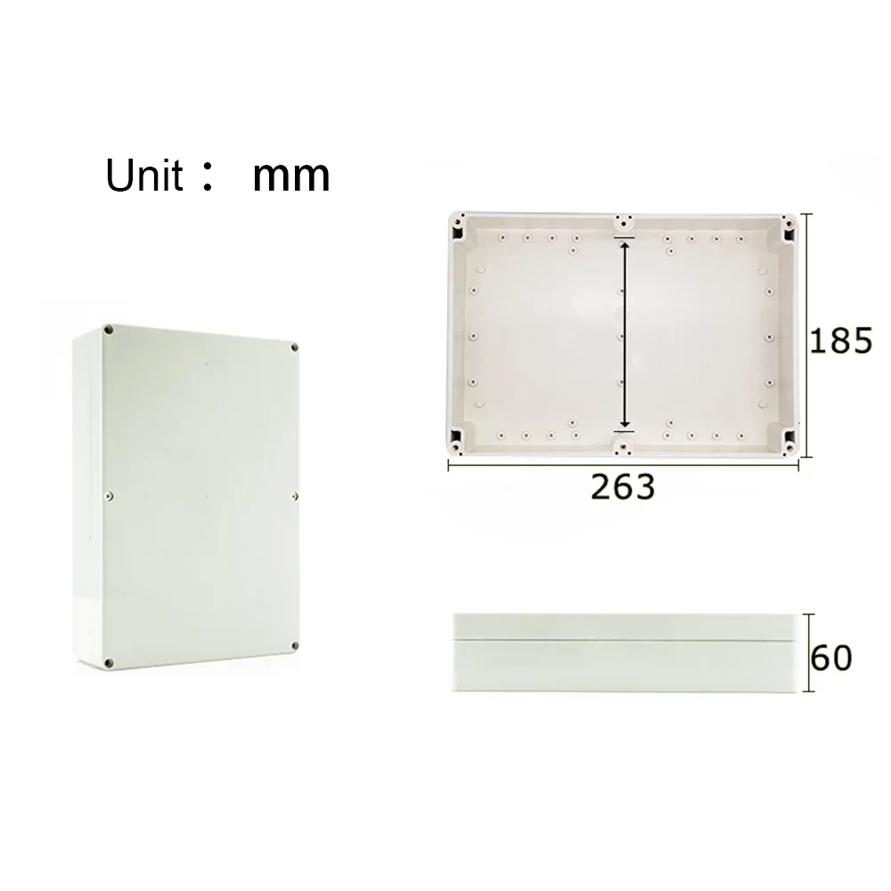 Projekt-Anschlussdose für Elektrokabel, Outdoor, DIY, versiegeltes IP67-Gehäuse, Kabelbox, 115 x 90 x 55 mm, wasserdichte elektronische Gehäuse