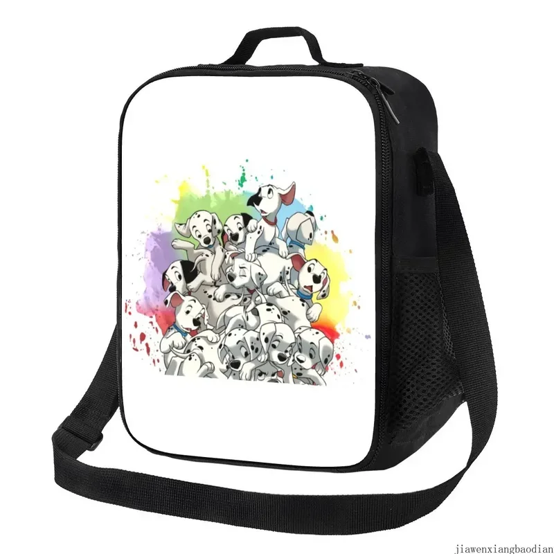 

Funny Dalmatian Puppies Portable Lunch Box Multifunction Pet Dog Cooler Thermal Food Insulated Lunch Bag School Children Student