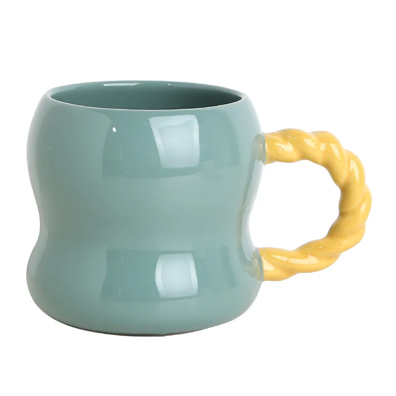 

Gourd water cup, creative special-shaped ceramic cup, cute couple coffee cup