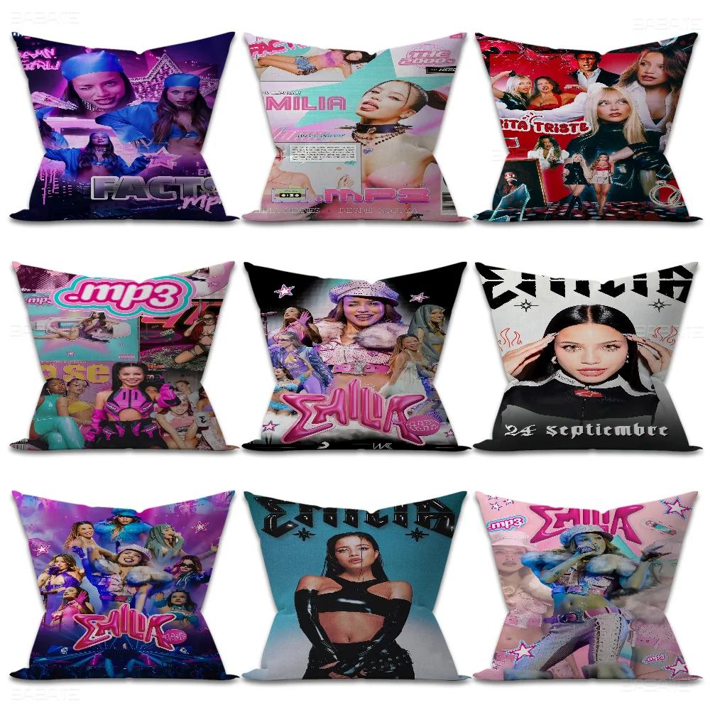 Emilia Mernes Singer Cushion Cover Pillow Cover Decor Pillowcase Printed Cushion Case For Couch