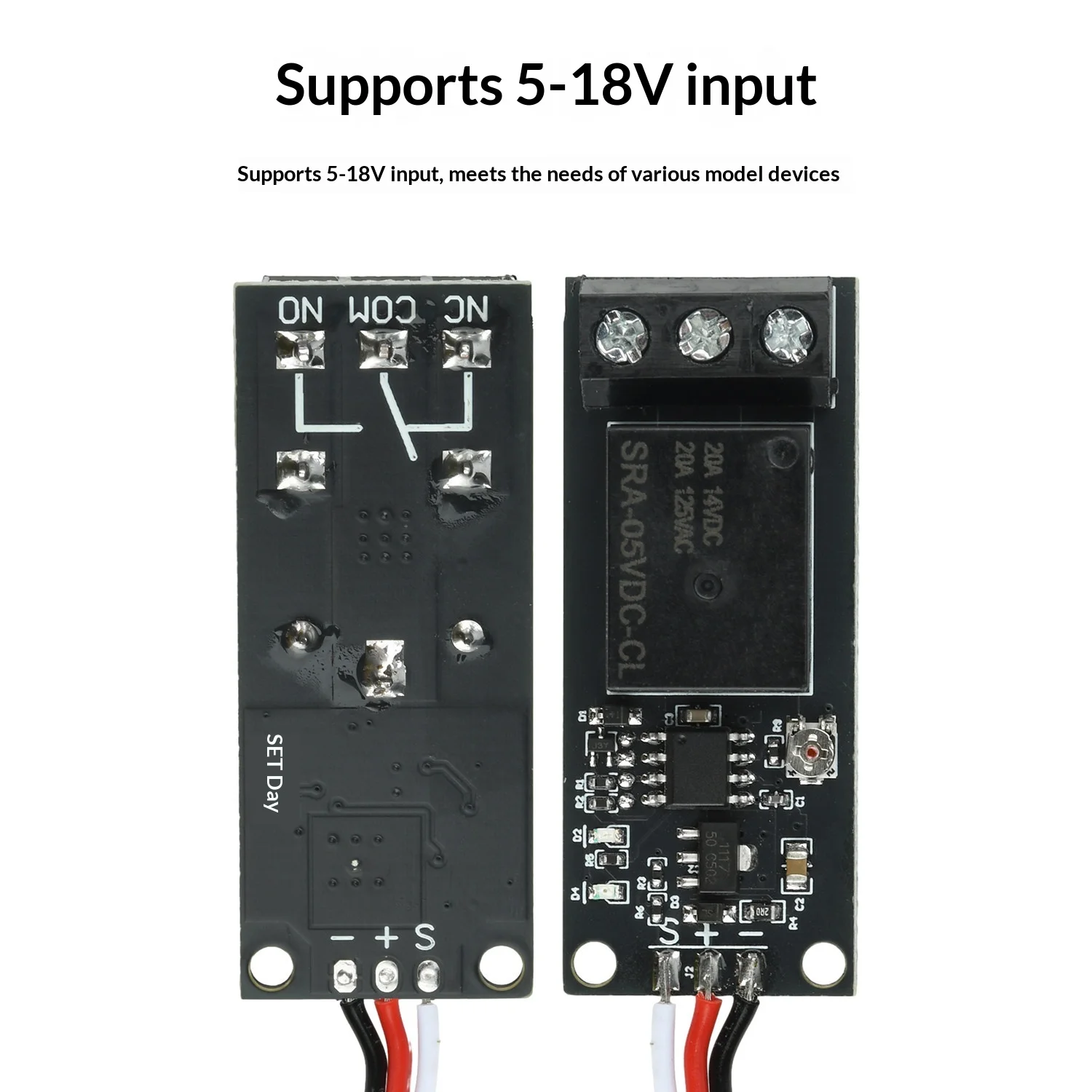 RC Model Light Delay Control Board 5-18V PWM Electronic Switch Relay Plane Car Boat Use