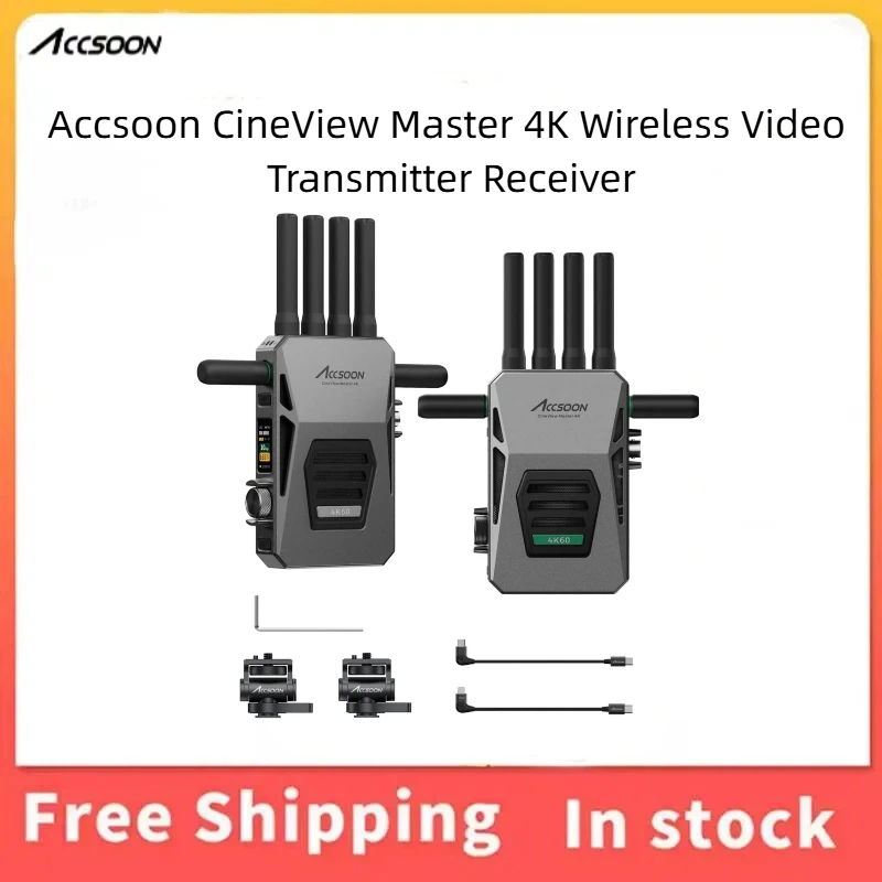 Professional Accsoon CineView Master 4K Wireless Video Transmitter Only SDI HDMI 2.0 Input MFi Lightning USB-C Live Stream 2.5KM