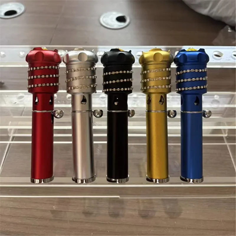 

New Multi Functional Creative Aromatherapy Lighter, Portable Mini Metal Pipe with Volcanic Stone Cigarette Accessories Tool