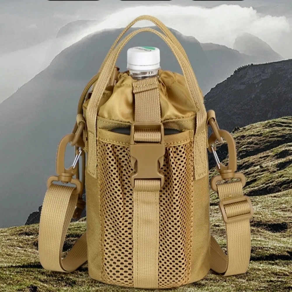 

Large Capacity Water Bottle Sling Bag Multi-layer Waterproof Gym Bottle Bag with Shoulder Strap Convenience Crossbody Sports Bag