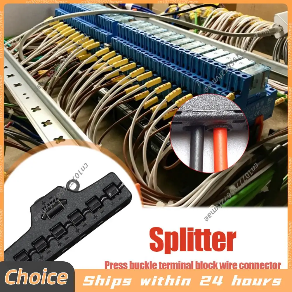 Quick Splitter  3/6 Ports Push-in Fast Quick Wire Connector Distribution Wiring Cable Splitter for LED Lighting Terminal Block