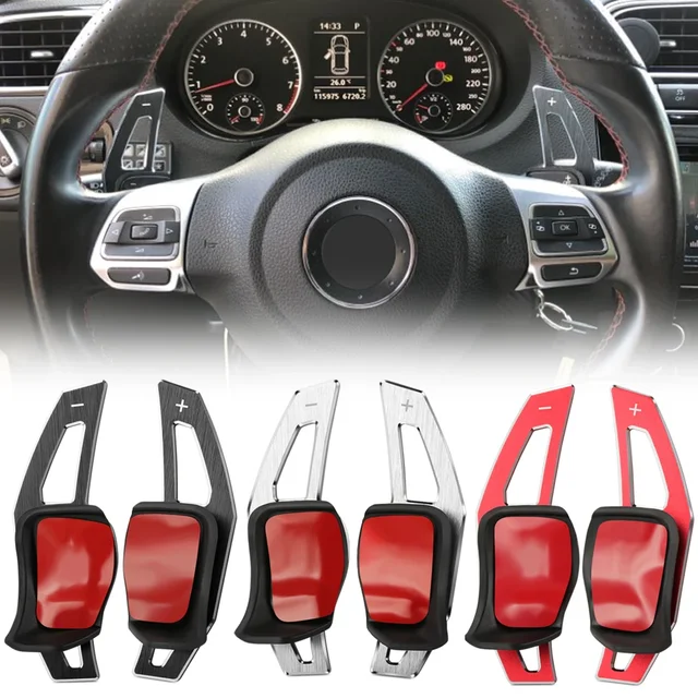 DSG Przedłużenie łopatki kierownicy Osłona zmiany biegów do VW Golf 5 6 MK6 GTI R Jetta MK5 Passat B6 B7 CC Polo Sharan Tiguan Seat Leon