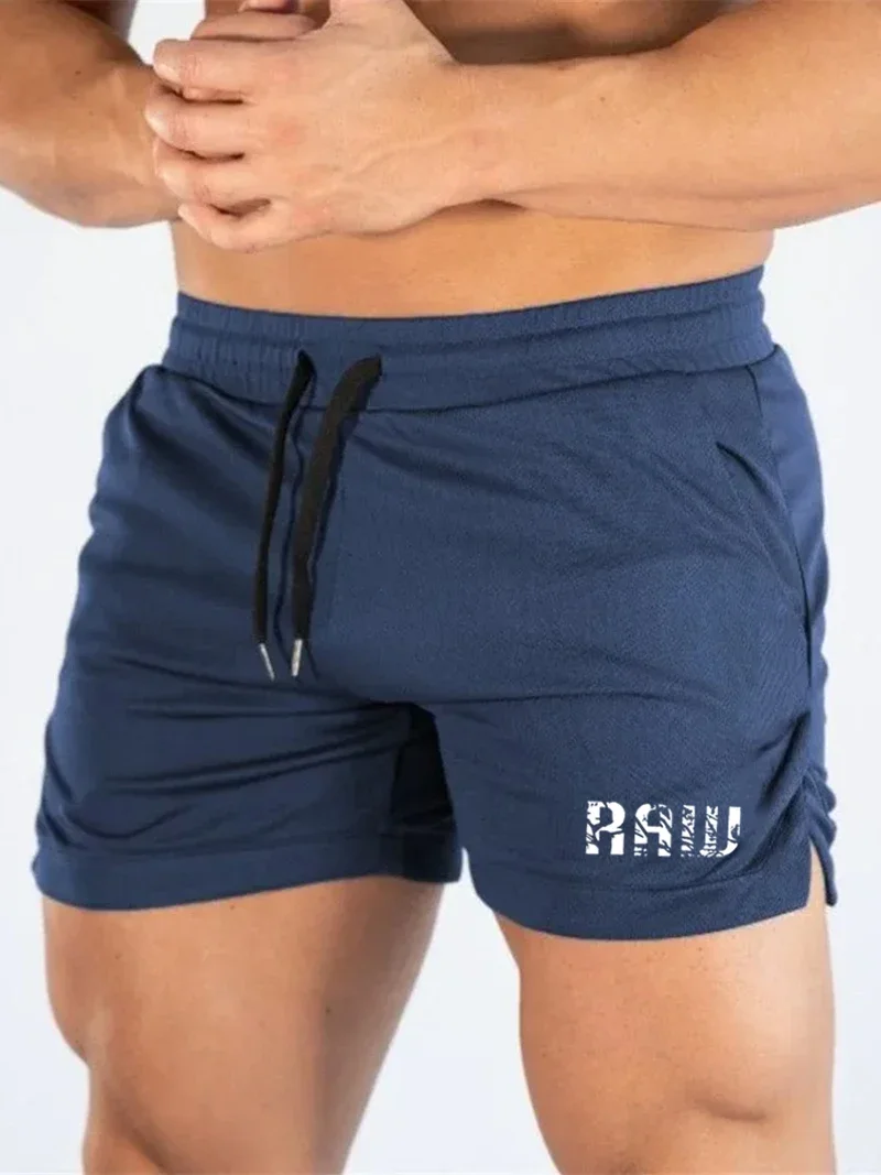 Summer Running Shorts Men's Basketball Training Marathon Fast Drying Fitness Gym Printed Sports Shorts Running Shorts Jogging