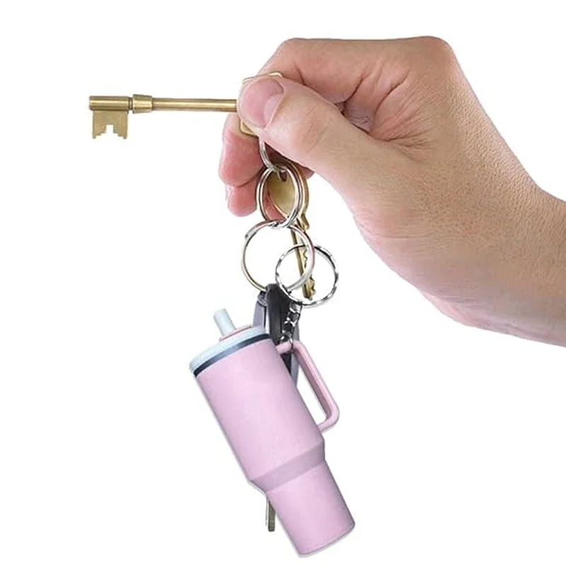 2024 Backpack Bottle Bag Key Chain Accessories Cute Miniature Chapstick Holder Charm Bar Stash Tumbler Mini Cup Keychain