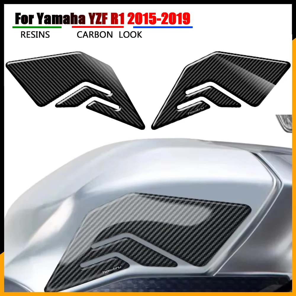 

Для Yamaha YZF R1 2015-2019 защита бака наколенник мотоцикла карбоновая сторона