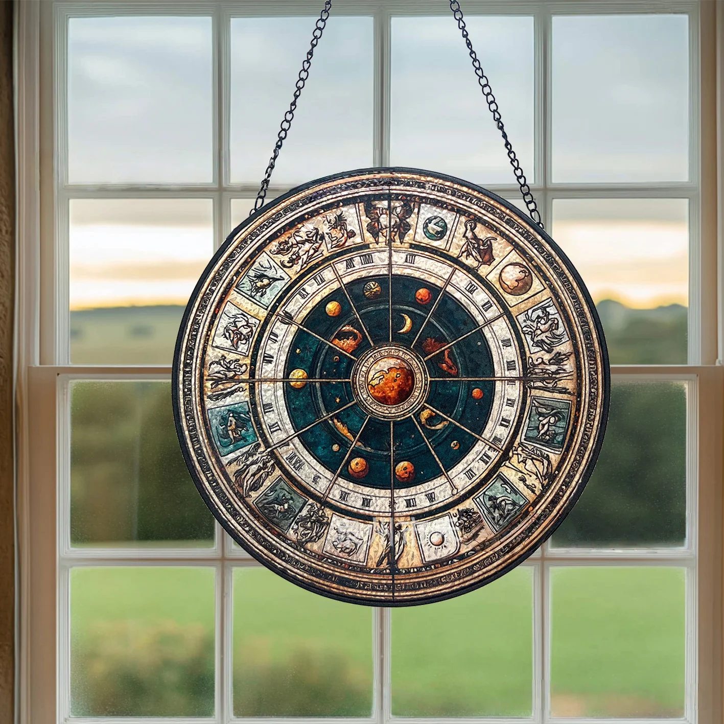 

Suncatcher Solar System Planets Glass Hanging Ornament Handmade Celestial Sun Catcher Window Decor for Home Great Gift