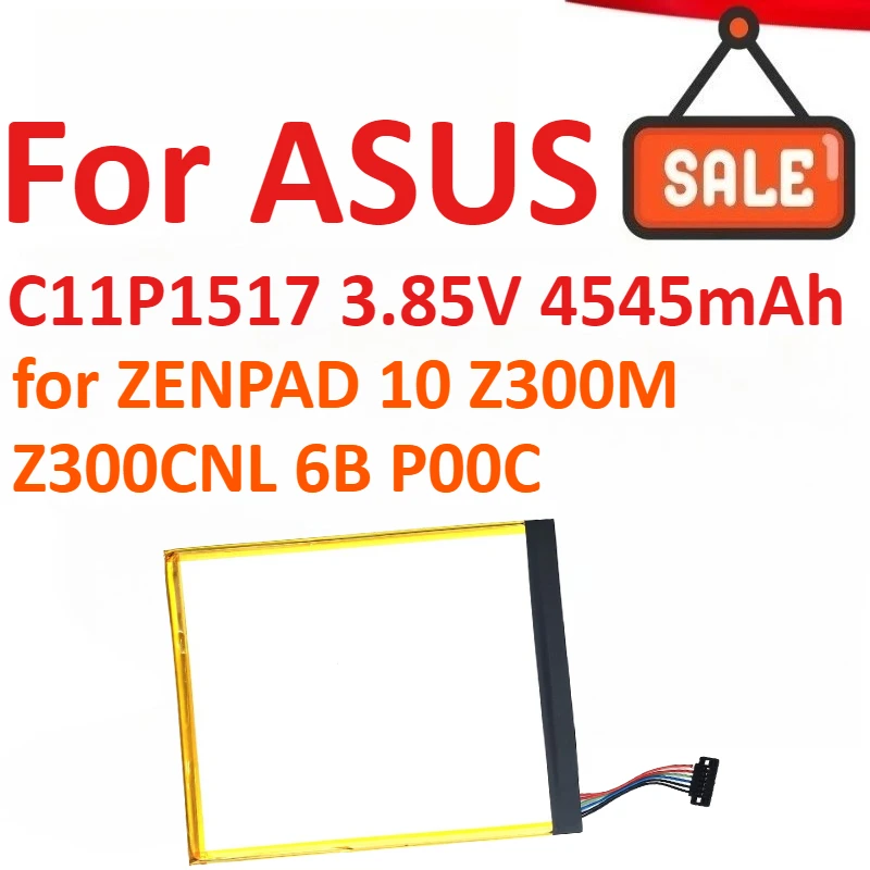 C11P1517 3.85V 4545mAh Mobile Phone Battery For ASUS ZENPAD 10 Z300M Z300CNL 6B P00C High Quality Rechargeable Battery