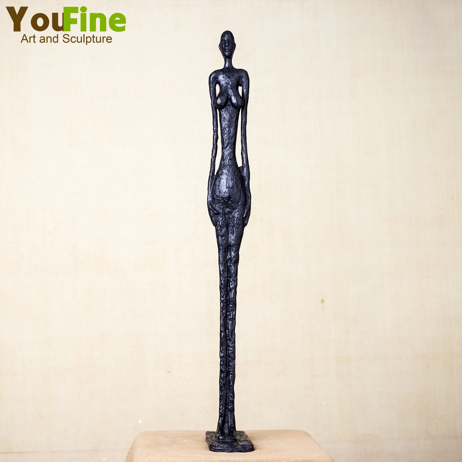 70cm Bronze Sculpture of Alberto Giacometti's Grande Femme Bronze Statue Abstract Hot Cast Art Crafts For Home Decor Collection