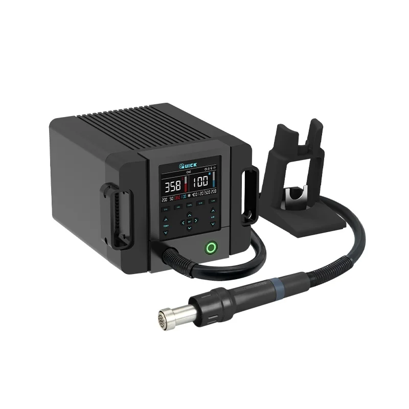 

Quick 861Pro Lead-Free Hot Air Desoldering Station AI Intelligent Voice Digital Constant Temperature Desoldering With Knife Tip
