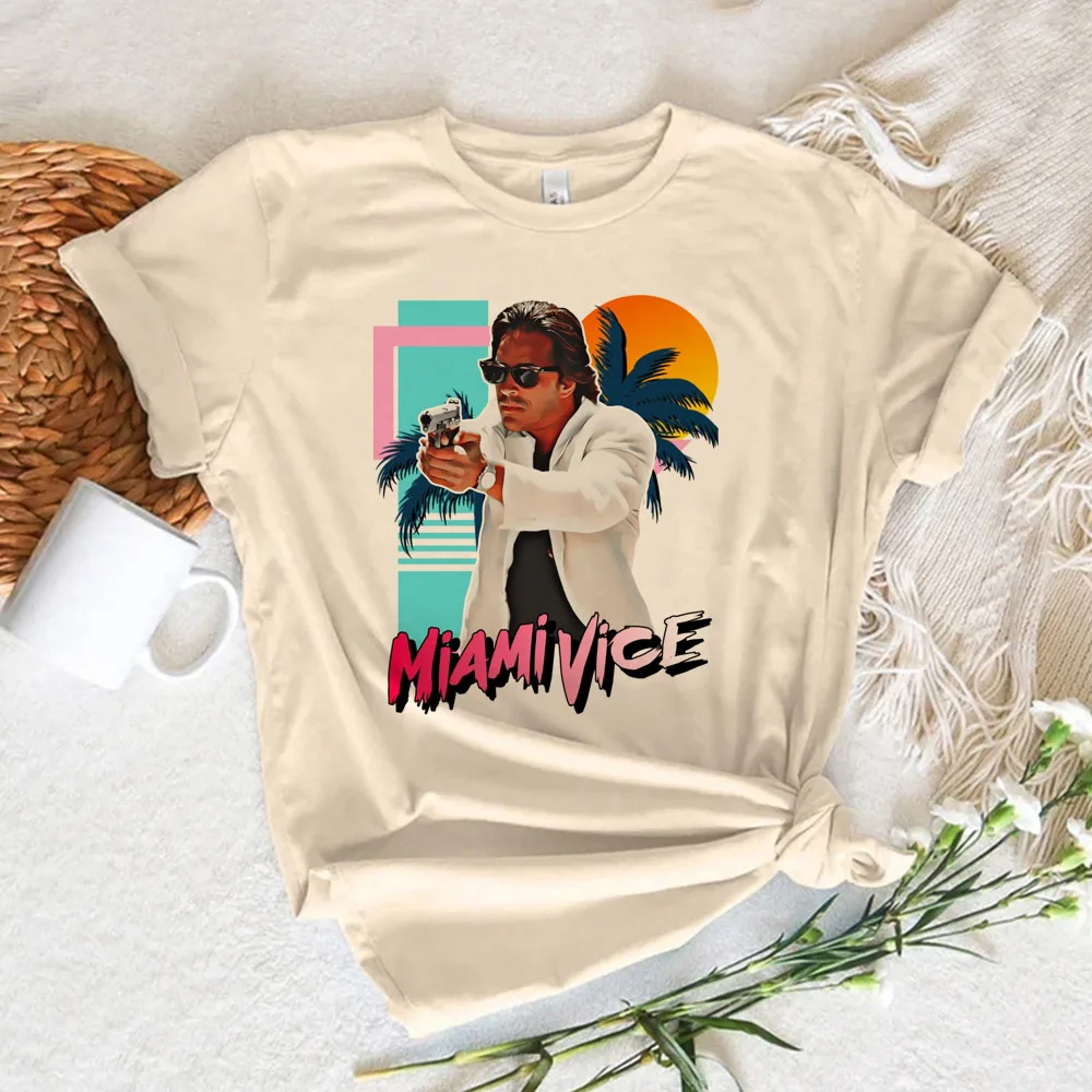 Miami Vice t shirt women graphic t-shirts female y2k funny clothes