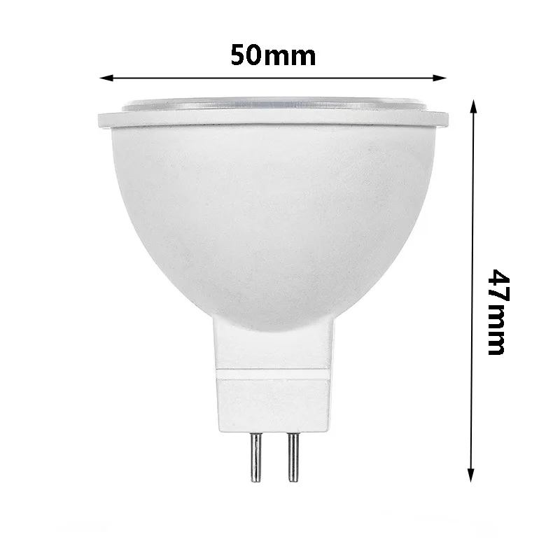 Dimmable 6W 7W LED Spotlight GU10 MR16 110V 220V 12V 24V LED Light Bulb Warm/Cool/Neutral White LED Lamp for Home Decor