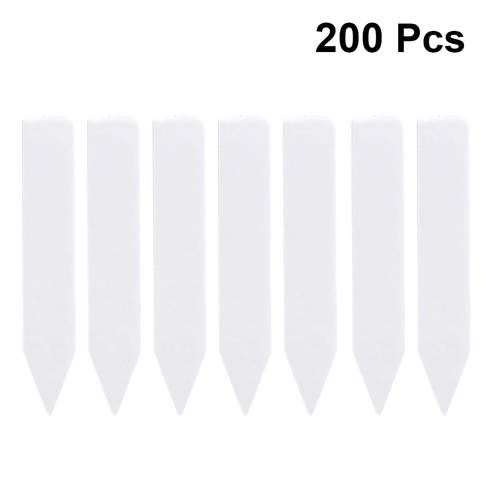 

200pcs Plant Labels Nursery Garden Tags Waterproof Plastic Plant Stakes For Garden Orchard Farm Bright Sun Resistant