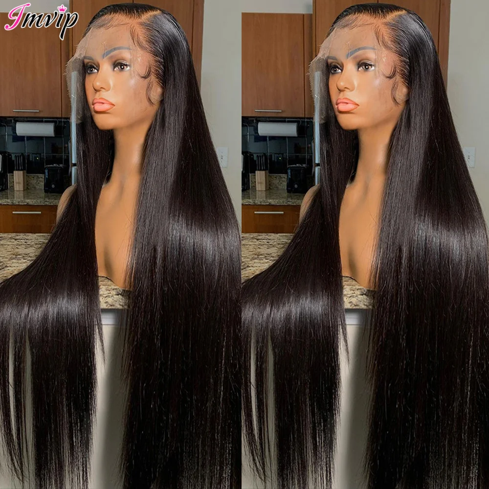 220 Gęstość Hd Lace Frontal Wig Bone Straight Human Hair Wigs Pre Plucked Hd Transparent 13x4 13x6 Inch Front Soft Baby Hair Wig