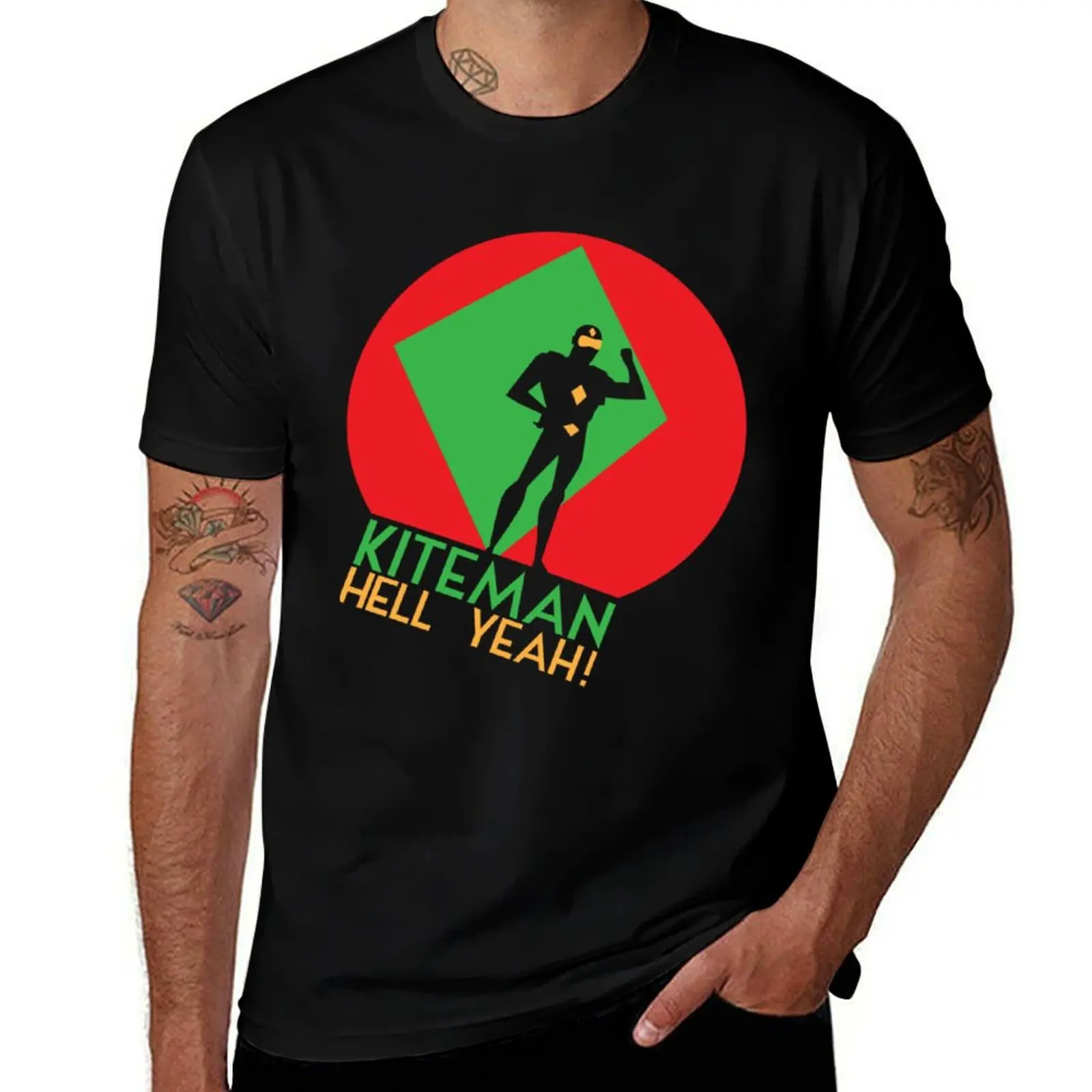 

Kiteman, HELL YEAH! T-Shirt Aesthetic clothing gifts for boyfriend custom t shirt designer t shirt men