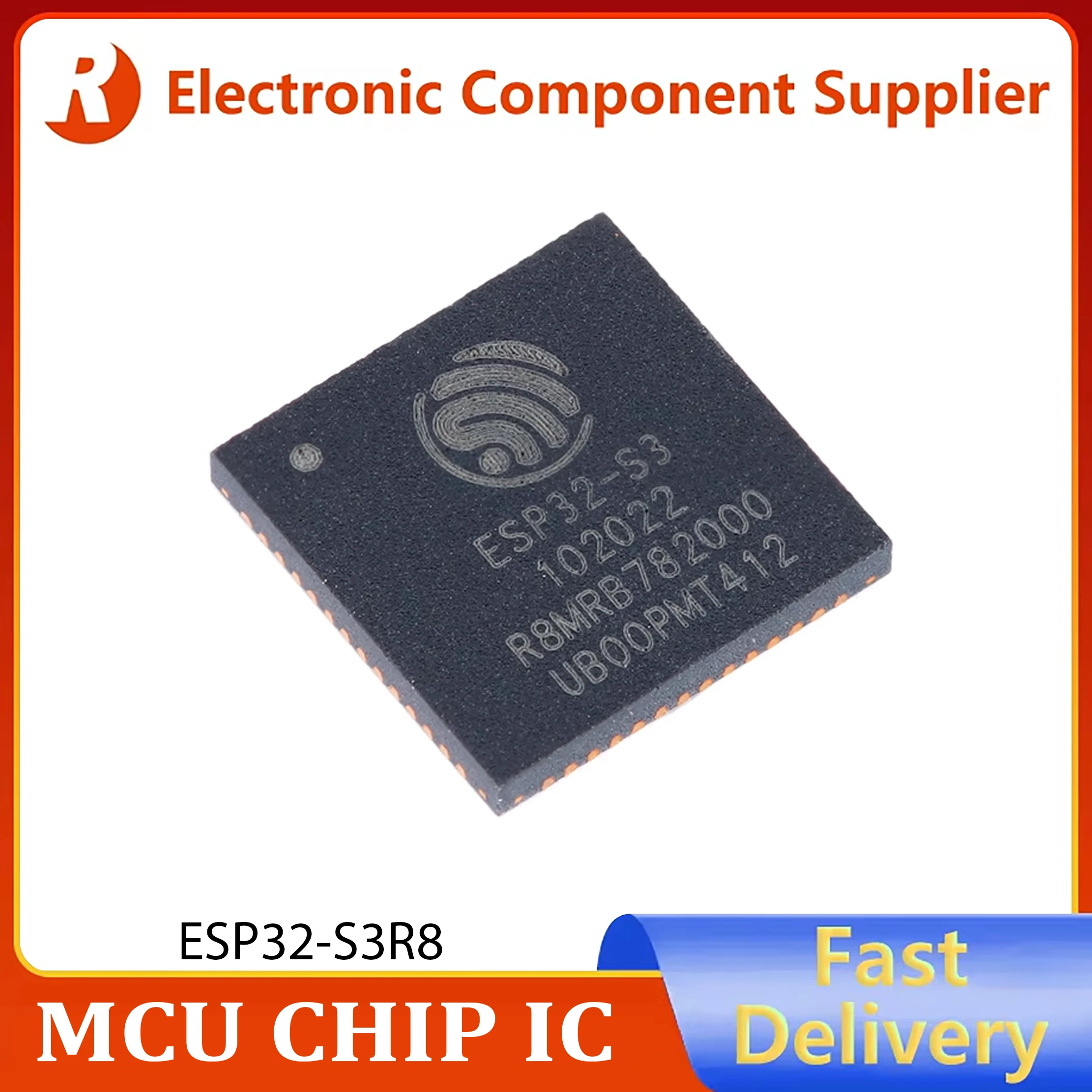 1pcs Original and authentic ESP32-S3R8 QFN-56 Wi-Fi Bluetooth 5.0 32-bit dual-core MCU chip  in stock3.3V 100% brand new chip