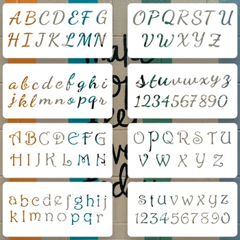 8 peças/molde de carta retangular diy pintura a óleo caneca coloração alívio casa álbum de fotos gravação decoração modelo de pintura