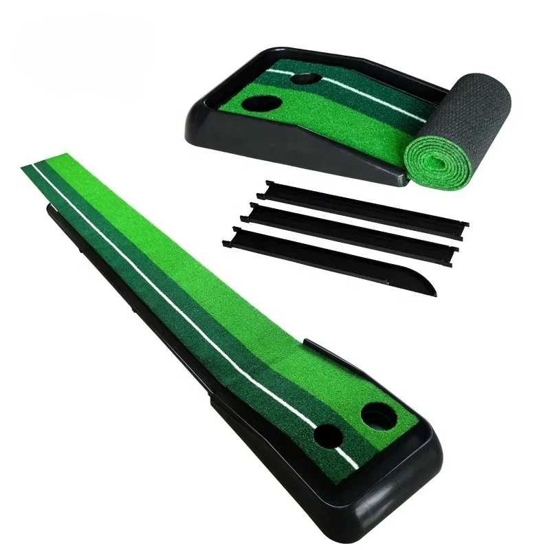 

Golf Putter Trainer, Ball Return Track, ABS Base, Portable Golf Swing Mat, Indoor/Outdoor Golf Training Aid