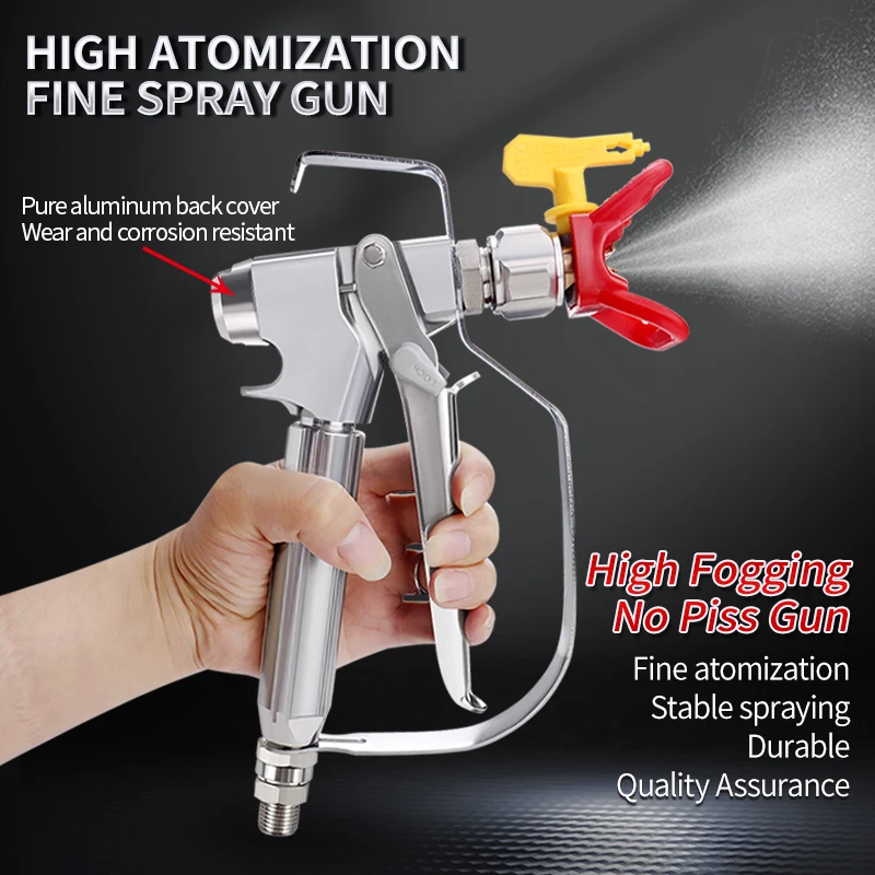 Airless Paint Spray Gun With Nozzle 517 Painting Pistol Nozzle Guard and 5 Pcs Spray Gun Filter  for Home Decorate Wall Coating