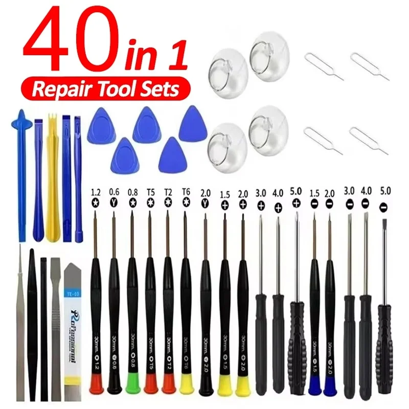 40 40 In 1 Universal Phone Repair Tools Kit Set For Computer Watch Camera Precision Electronics Tool Repair Accessories Set DIY Fix - Aliexpress Deal