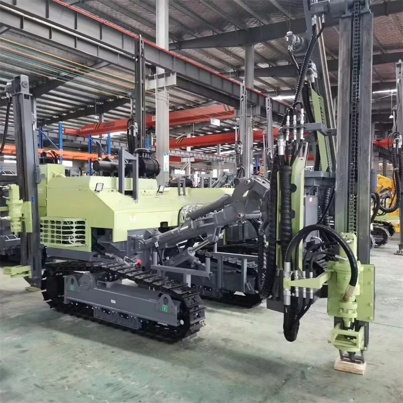 Crawler DTH Drilling Rig Hydraulic Rock Drill Machine For Mining Quarry Water Well High Efficiency Portable Heavy Duty