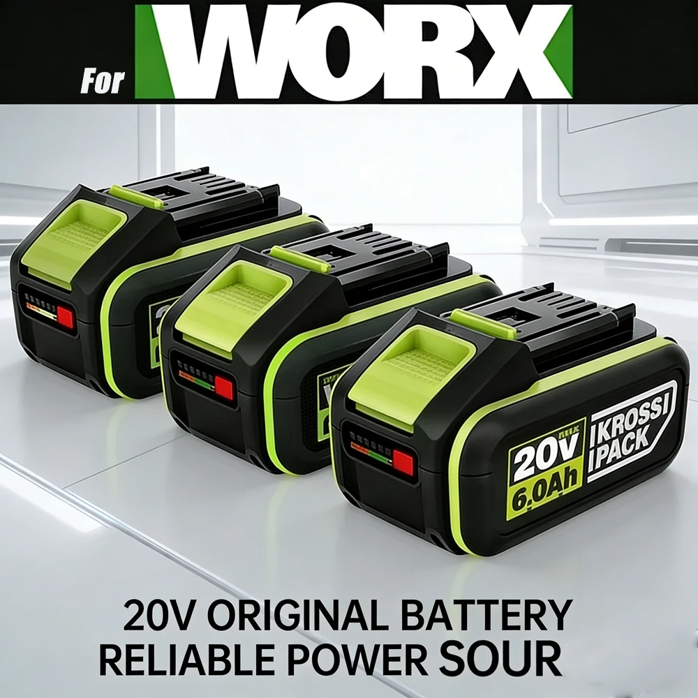 

20V For WORX Replacement Battery 6000/8000mAh Li-ion Rechargeable Long-Lasting For WA3551 WA3551.1 WA3553 WA3641 WX373 Model