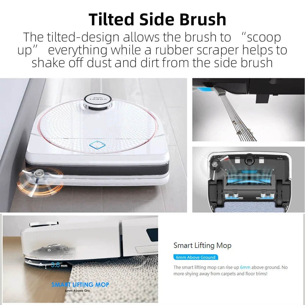 Global LEGEE D7 Robot 2700 Pa Vacuum Cleaner Sweeping Mopping Robot WiFi Smartphone APP 3 SSID Tangless 4-IN-1 Cleaning Robot