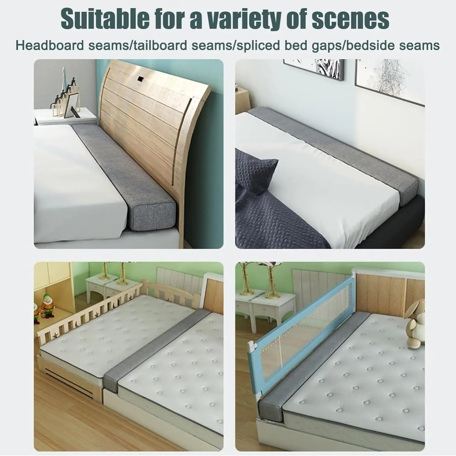 Custom Mattress Bed Gap Filler Bed Extender Headboard Pillow Closed Gap Between Mattress Headboard and Wall Bed Cushion Sofa Pad image 6