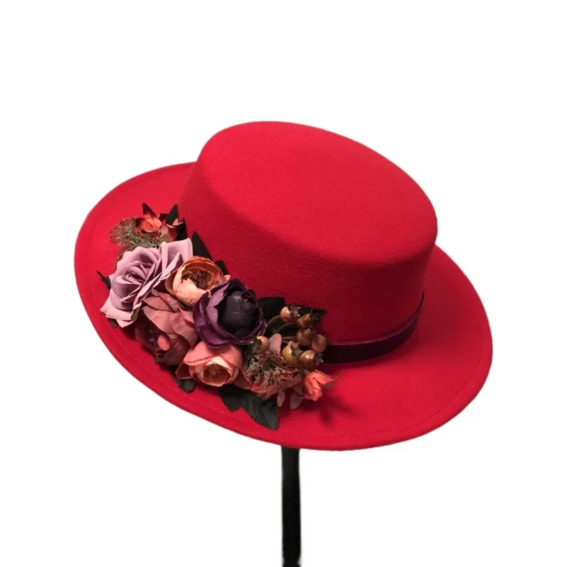 cappello-a-cilindro-con-fiore-rosso-da-sposa-retro-in-stile-cinese-femminile-britannico-versatile-cappello-di-lana-con-top-piatto-per-bambini