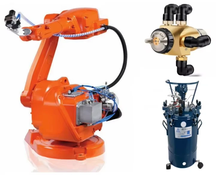 روبوت صناعي طلاء السيارات رذاذ روبوت لقطع غيار السيارات رذاذ الطلاء رذاذ آلة الطلاء روبوت