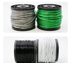 5 Meter 2/3/4/5/6mm Colored PVC Coated Steel Wire Rope Black Cable Green/Red/Black/Yellow/Blue/Transparent Hanging Accessories