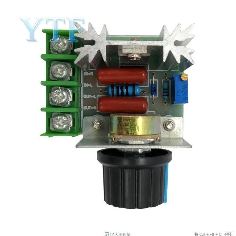 Pwm-モーター速度コントローラー,2000w,50-220v,25a,調整可能,モータースピードコントローラー