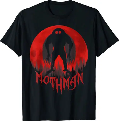 Mothman Full Moon Cool Cryptid Mothman T-Shirt