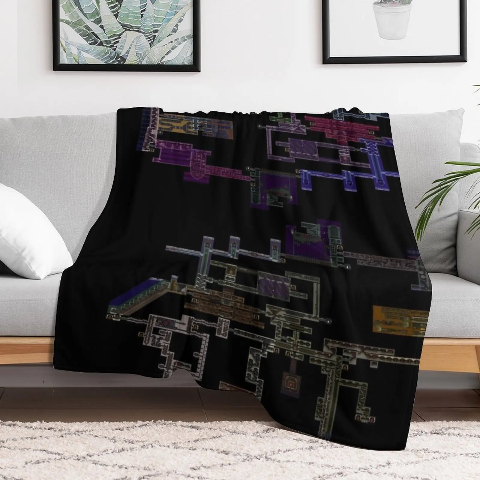 Castlevania: Symphony Of The Night Throw Blanket Hairy Bed Blankets