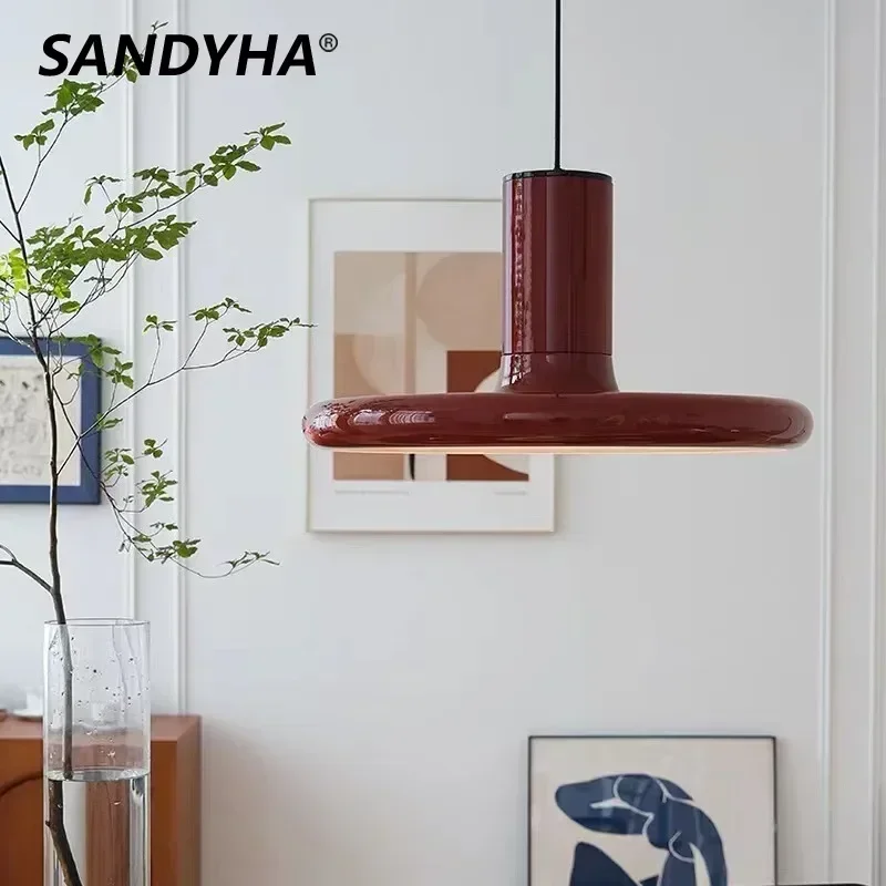 SANDYHA Modern Pleated Design Round LED Ceiling Light for Living Room Bedroom Study Indoor Home Decor Multi Room Lighting