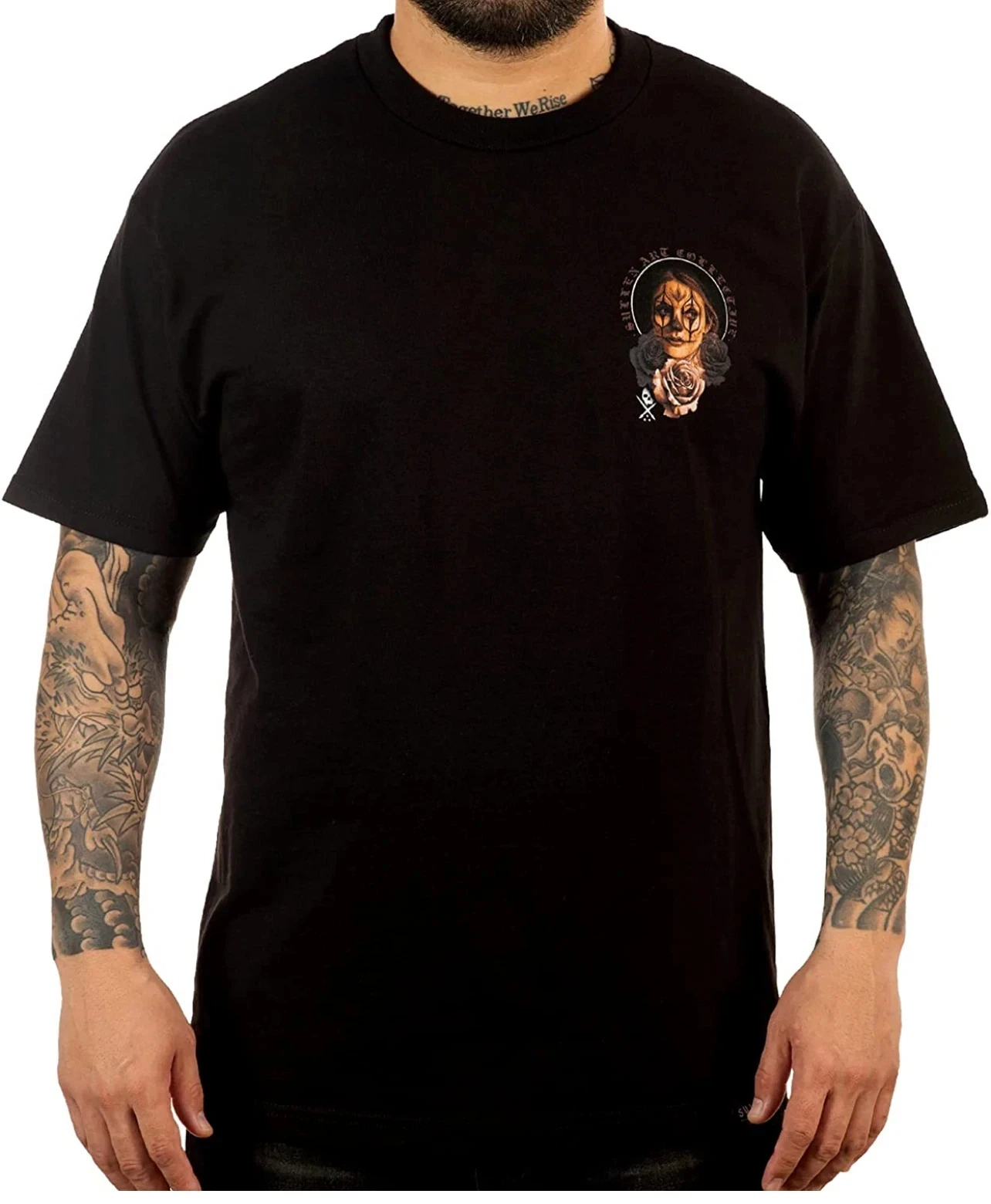Sullen Men's T-shirt CRY LATER Tattoos Urban Design Skull Premium Quality High-end Luxury Unisex Style Both of Men and Women